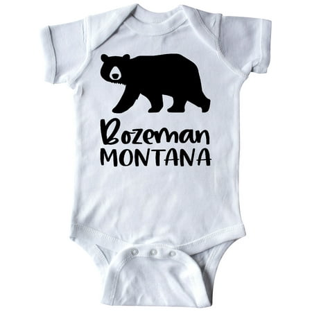 

Inktastic Bozeman Montana Black Bear Silhouette Gift Baby Boy or Baby Girl Bodysuit
