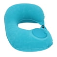 thumbnail image 3 of Almohada Inflable, Cómodo Cojín Para Reposacabezas De Color Verde Menta Para Coche, Avión, Oficina, 3 of 7