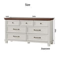 thumbnail image 3 of Dresser for Bedroom, Joaxswe 7-Drawer White Dresser with Metal Handle & Square Legs, Chest of Drawers for Living Room, 3 of 8