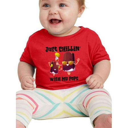 

Chillin With My Pops T-Shirt Infant -Smartprints Designs 6 Months