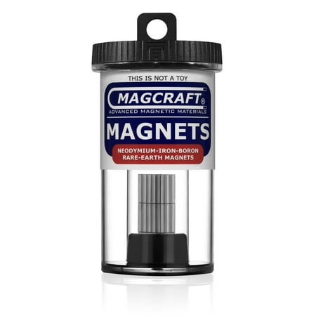 - MAGCRAFT® NSN0578 - Rare Earth Rod Magnets, 0.125 in. Diameter x 0.5 in. Long, 30-Count