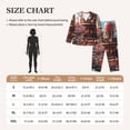 thumbnail image 4 of Rateoe fairy-tale-world-with-delicious-candy Pattern Womens Pajamas Set Long Sleeve Sleepwear Button Down Nightwear Soft Cotton Pj Lounge Sets-Small, 4 of 7