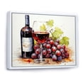 thumbnail image 2 of Designart "Burgundy Cabernet Sweep A Wine Affair I" Food & Beverage Framed Wall Art - Traditional Green Wine Entryway Framed Wall Art Print, 2 of 6
