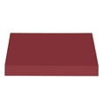 thumbnail image 3 of Awntech 6.38 Ft New Yorker Fixed Awning Canopy with Rigid Valance (76.5in x 18in x 36in), Burgundy, 3 of 5