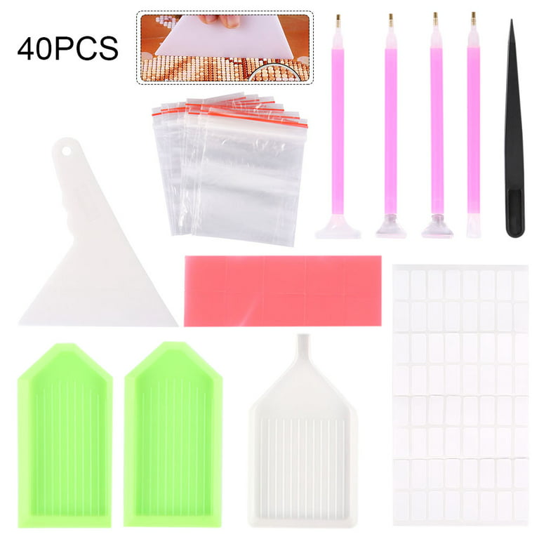 41 Pcs Diamond Painting Accessories - Art Accessories and Tools - Diamond  Painting Kits for Adults DIY with Storage Container, Wax