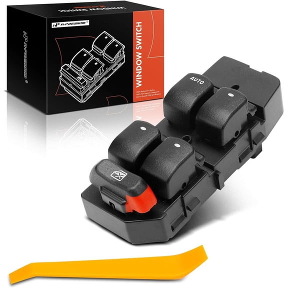 A-Premium Master Power Window Switch Compatible with Chevrolet Malibu 2008 2009 2010 2011 2012, Sedan, Front Left Driver Side, Replace# 20807220, 15823976