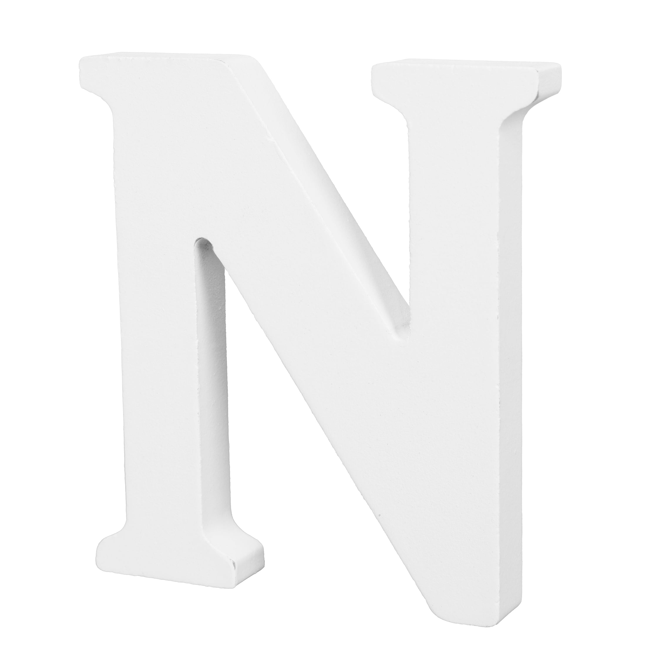Cousin DIY 3" White Wood Letter N