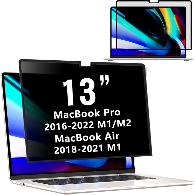 Pantalla de privacidad para MacBook Air de 13 pulgadas (2018~2021, M1), pantalla de privacidad para MacBook Pro de 13 pulgadas (2016~2023), extraíble y