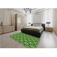thumbnail image 4 of Ahgly Company Indoor Round Patterned Nebula Green Area Rugs, 6' Round, 4 of 6