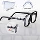 thumbnail image 4 of 12 Pares de Protectores Laterales para Anteojos, Protectores Laterales Transparentes para Anteojos de Seguridad, 4 of 6