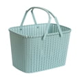 thumbnail image 1 of Cesta abierta de ducha portátil, caja organizadora de cosméticos, bolsa de almacenamiento creativa transpirable, cesta de baño, bolsa para cocina y Azul, 1 of 8