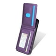thumbnail image 6 of Compatible With iPhone 11 Wallet Case,PU Leather,Back Flip Kickstand,Detachable Magnetic Wallet,With Card Slots,Shockproof Rugged Ultra Slim Anti-fall Phone Case Cover,Purple, 6 of 10