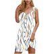thumbnail image 2 of Camisón de poliéster para mujer, vestido de tirantes con cuello en V y botones para vacaciones de primavera y verano., 2 of 8