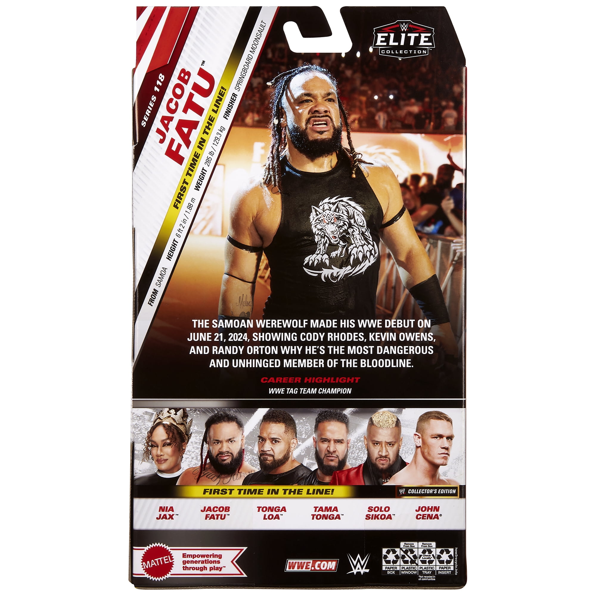Jacob Fatu - WWE Elite 118 Mattel WWE Toy Wrestling Action Figure