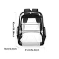 thumbnail image 2 of Clear Backpack for School,Large Heavy Duty Stadium Approved Clear Bookbag, See Through Transparent Backpacks for Travel College Work, 2 of 8