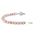 thumbnail image 3 of Sophisticated String of Pink Pearls and Sterling Silver Magnetic Clasp Bracelet, 3 of 5