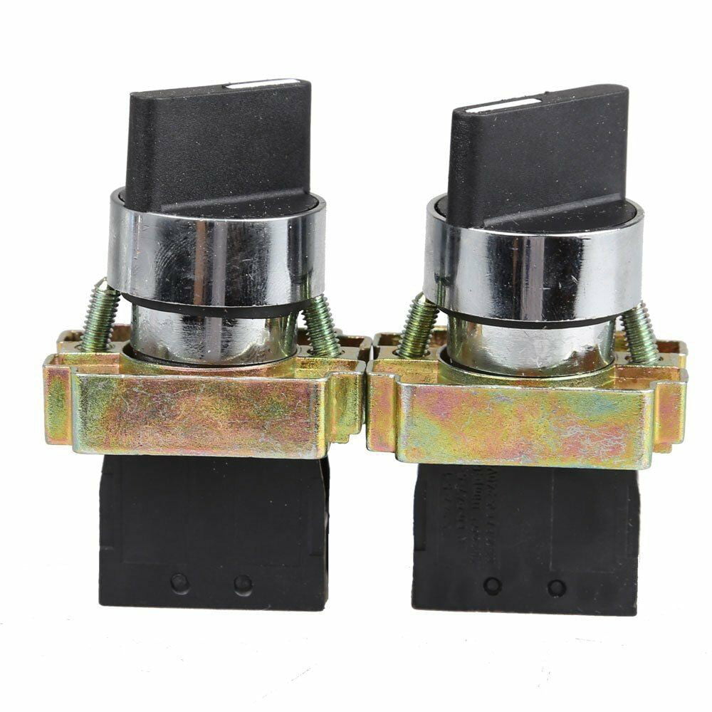 2X 10A 2 Position NO Maintained 4 Terminal Rotary Selector Switch XB2-BD21C 