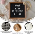 thumbnail image 5 of Flash Furniture Gracie 10x10" 389 PP Letters Wood Letter Board in Torched/Black, 5 of 7