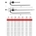 thumbnail image 2 of Ficarrico Sensor De Nivel De Combustible, Nivel De Agua Marina Nivel De Agua De 5 Orificios para Autocaravanas Autocaravana Camión Medidor Agua De Combustible 0 ~ 190Ohm 150Mm, 2 of 5