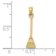 thumbnail image 2 of FJC Finejewelers 10 kt Yellow Gold 3-D Leaf Rake Garden Tool Charm 19 x 5 mm, 2 of 7