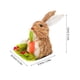 thumbnail image 2 of Figuras de Conejito de Pascua tejido de paja Conejo de Pascua de paja adorno de conejo decoración de mesa para el hogar, 2 of 5