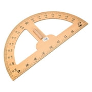 180 Degree Protractor Semicircle Wooden Drawing Measuring Tool for Teaching Dry Erase Board