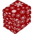 thumbnail image 4 of GZHJMY 12x12Inx2 Sets Reusable Soft Face Towel,Kitchen Hand Towel Bathroom Absorbent Towel,Gym Hotel Spa-Red Christmas Snowflakes, 4 of 7