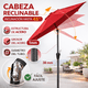 thumbnail image 3 of Sombrilla de Jardin CJR 3mts con Manivela Rojo, 3 of 9