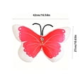 thumbnail image 3 of Partheme 3D Butterfly Shaped Throw Pillow Decorative Animal Accent Cushion Stuffed Plush for Bed Sofa Couch Bedroom Living Room , A, 3 of 6