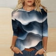 thumbnail image 2 of Women Blouse 3/4 Sleeve Petite, Elegant Blouses for Women Fashion Night Club Shirts for Women Dry Fit Summer Crop Tops for Women 2025 Trendy Generic Brand Tops for Women my orders, 2 of 5