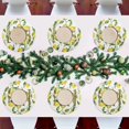 thumbnail image 7 of Ryvnso Lemon and Leaves Round Plate Mats Dining Table Placemat Set of 4 for Holiday Decoration, 7 of 7