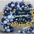 thumbnail image 3 of Happy Grandparents Day Groovy Backdrop Flower Butterfly Best Grandparents Ever Background Grandma Grandpa Retirement Party Decorations Supplies Photo Props, 3 of 8