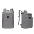 thumbnail image 3 of Bolsa deportiva mochila 18L Kusrkot fiambrera con cremallera y bolsillo gris, 3 of 8