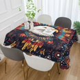 thumbnail image 2 of Yayeee Tablecloths 60" x 60" Rectangle Wrinkle Resistant Party Table Cover, Brown Abstract Eagle, 2 of 8