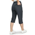 thumbnail image 2 of 33,000ft Women's Capri Golf Pants Casual Quick Dry UPF 50+ Lightweight Stretch Cargo Hiking Pants with Pockets Grey 14, 2 of 6