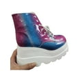 thumbnail image 4 of Avamo Women's Multicolor Wedge Boots Ladies Zip Up Platform Shoes, 4 of 4