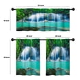 thumbnail image 4 of LALILO Kitchen Curtains and Valances Set of 3 36" Deep Window Treatment Tiers for Window Decor, 4 of 5