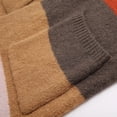 thumbnail image 4 of Suéter de punto para mujer, cárdigan a rayas, color block, frente abierto, manga larga con bolsillos Abanopi Pequeña, 4 of 7