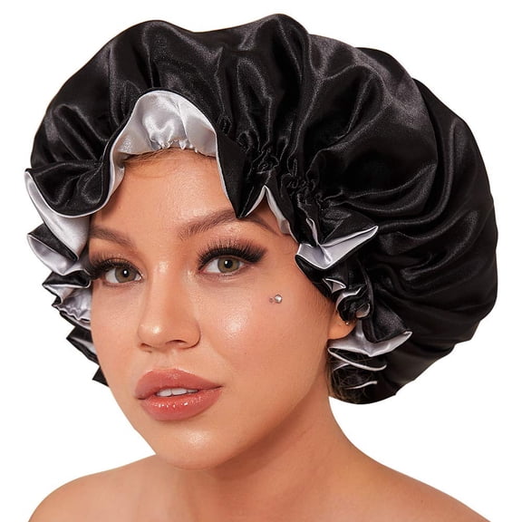Silk Bonnet for Natural Hair Bonnets for Black Women, Satin Bonnet for Long Hair Cap for Sleeping, Large Silk Hair Wrap for Curly Hair Bonnet for Sleeping