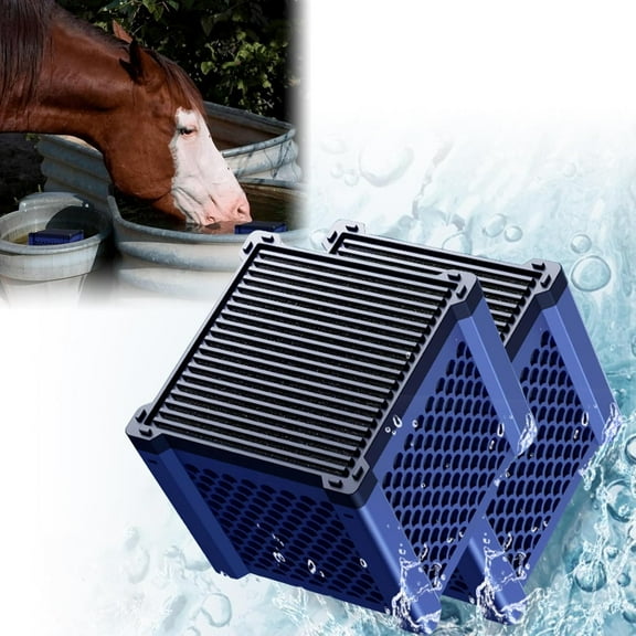 Eco-Aquarium Water Trough Purifier Cube, Horse Water Trough Purifier Cube, Fish Tank Water Purifier Cube, Aquarium Cube Filter, Super Strong Filtration & Odor Control - Honeycomb Charcoal Cube,2PC