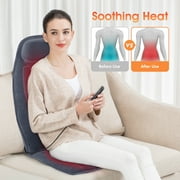 Snailax Massage Seat Cushion with 10 Vibration Motors, Back Massage Chair Pad for Back Pain Relief