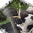 thumbnail image 3 of 3dRose, Elephant Soccer, 13x13 Wall Clock, 3 of 7