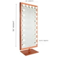 thumbnail image 2 of Impressions Vanity Starlight Full Length Vanity Mirror with Lights and Dimmer Switch (Rose Gold), 2 of 10