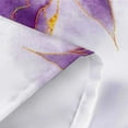 thumbnail image 6 of Purple and Gold Marble Shower Curtain, Modern Abstract Lavender Lilac White Fabric Shower Curtains Set for Bathroom Decorative, Cute Ombre Restroom Decor Accessories with Hooks 72X72 Inch, 6 of 7