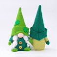 thumbnail image 3 of 2 adornos de peluche de gnomos para el día de San Patricio, gnomos irlandeses verdes, decoración de elfos, adornos de trébol para la mesa del hogar escandinavos hechos a mano, lindos regalos para el, 3 of 5