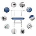 thumbnail image 4 of Pefilos 42" Dog Grooming Table for Large Medium Dogs and Cat Professional Portable Trimming Table with Arm/Noose/Mesh Tray Pet Grooming Table, Blue, 4 of 8