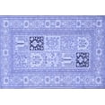 thumbnail image 1 of Ahgly Company Machine Washable Indoor Rectangle Persian Blue Traditional Area Rugs, 8' x 10', 1 of 4
