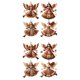 thumbnail image 1 of Adornos navideños de madera con forma de ángel. Adornos rústicos de estilo granja con forma de ángel. Adornos para colgar en el árbol de Navidad para decorar el hogar en Navidad., 1 of 7