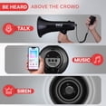 thumbnail image 3 of Altavoz megáfono Pyle PA Bullhorn con sirena de 1000 yardas, 3 of 7