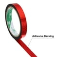 thumbnail image 3 of Washi Prism Tape Set 15mm Wide Holographic Color for Holiday Packaging and Decoration, Red, Gold Tone, 3 of 5
